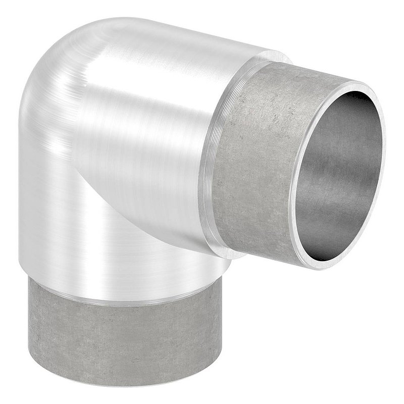 Tube coudé à 90° étroit, pour tube Ø 42,4x2,0mm, V4A