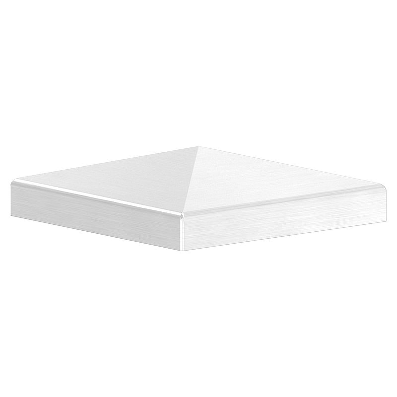 Chapeau pyramidal, pour tube carré 70x70mm, V2A