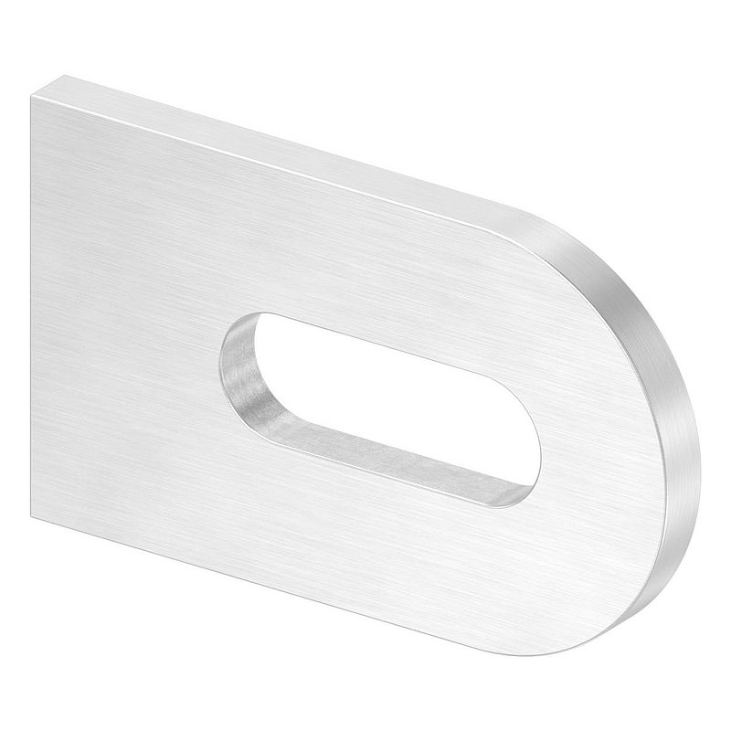 Weld-on bracket, 50x30x4mm, ground, AISI304