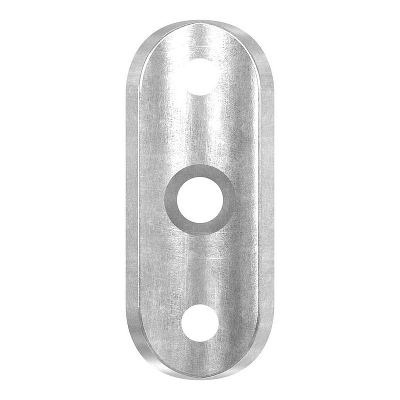 Handlaufanschlussplatte S235JR, Rohranschluss Ø 33,7mm