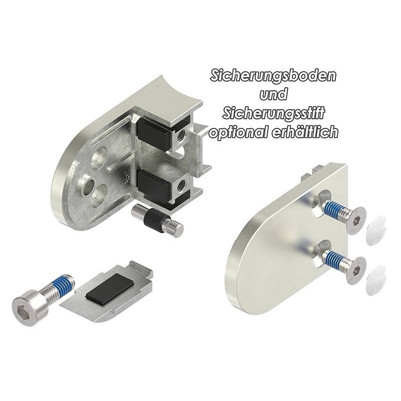 Glasklemme Mod. 38, Anschluss: 48,3mm, VA-Effekt