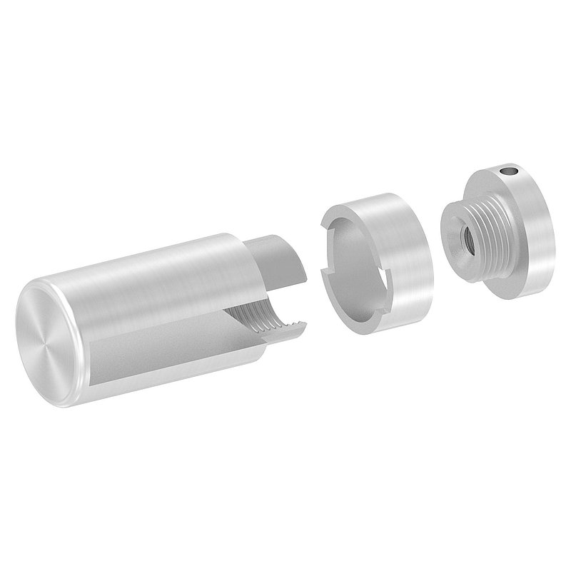 Brenk, support de base pour barreaux plats 50x10mm, ALU