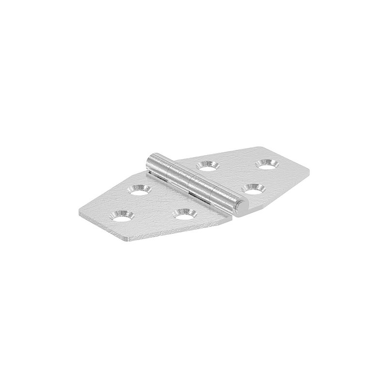 Stainless steel hinge 40x70mm with fixed pin