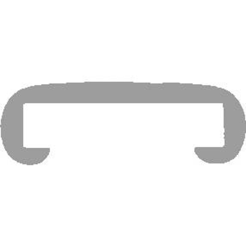 Kunststoffhandlauf für 40x8mm, marsrot