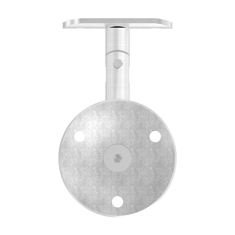 Handlaufhalter mit Gelenk, Handlaufanschlussplatte Rohr 42,4mm (Ronde und Bügel verschraubt), V2A