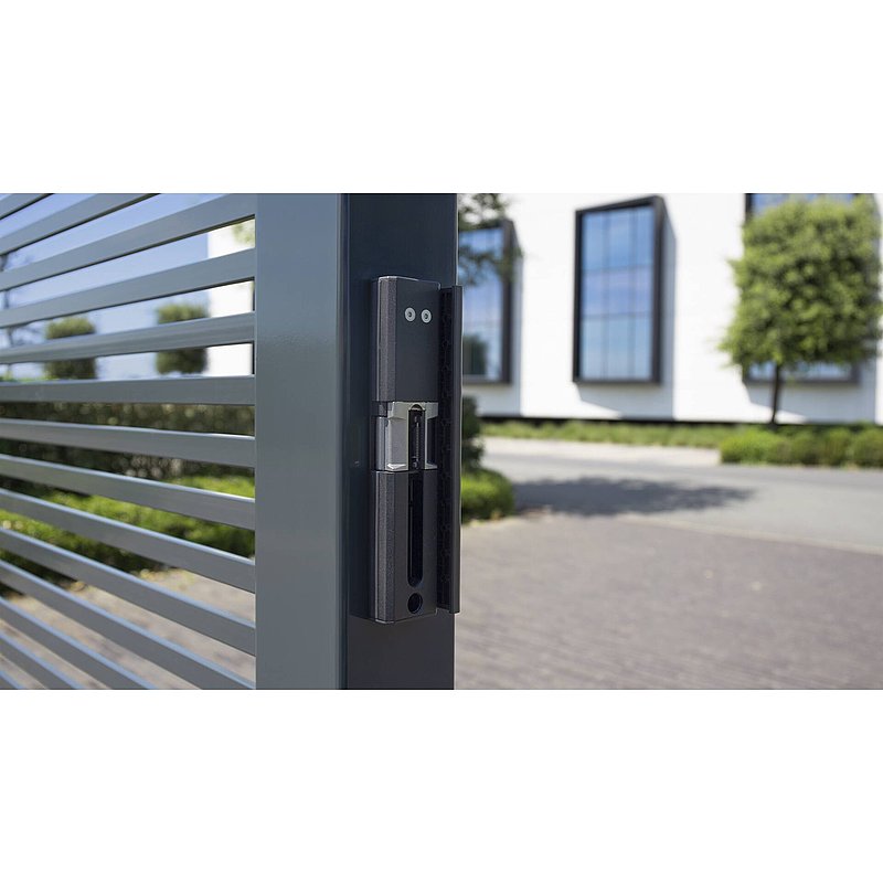 Elekterischer Öffner, MODULEC-SA-R - stromlos geschlossen- in Aluminium silber