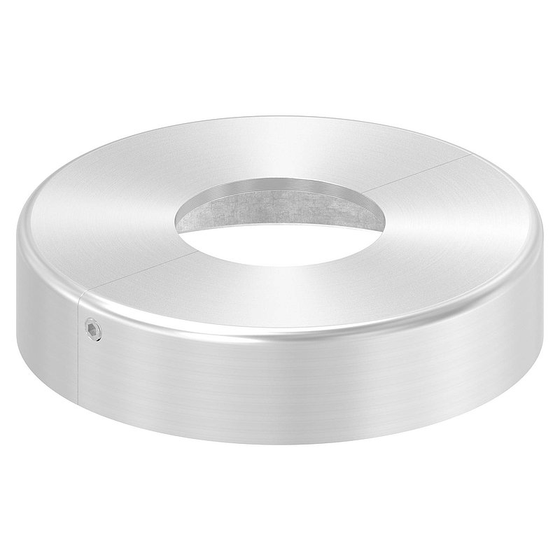 Rosace de recouvrement 105x25mm, perçage Ø 43mm, en deux parties, V4A