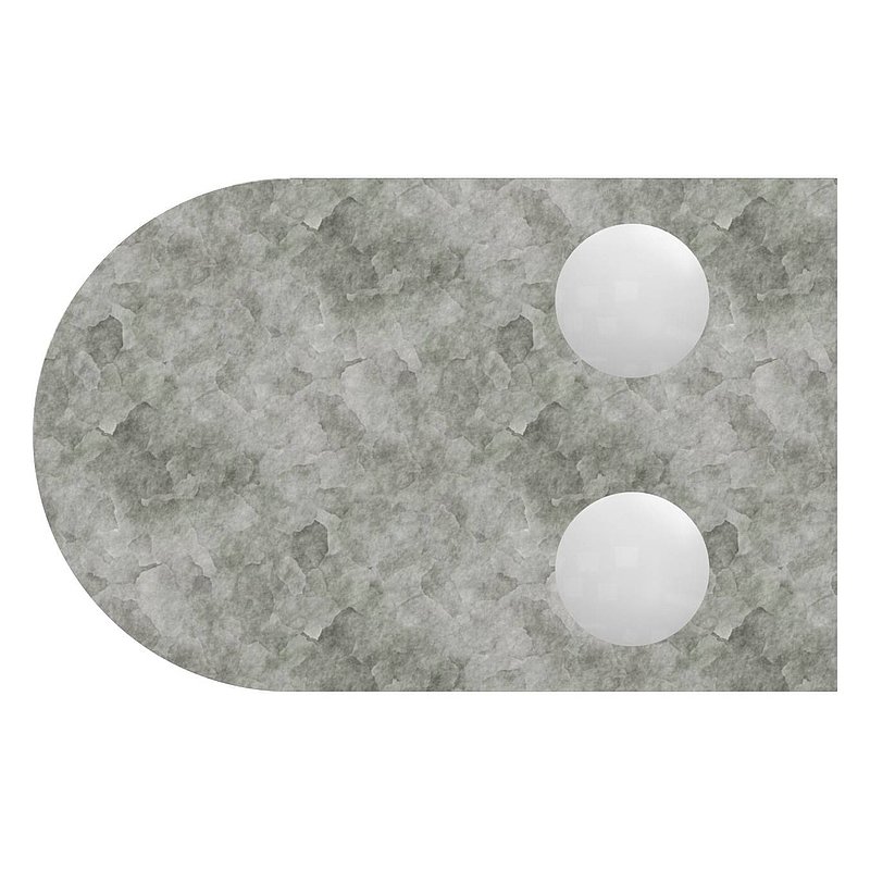Glasklemme Mod. 12, Anschluss: 33,7mm, Zink roh