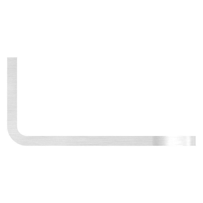 Languette coudée pour poignées de tirage pour tube 42,4mm, V2A