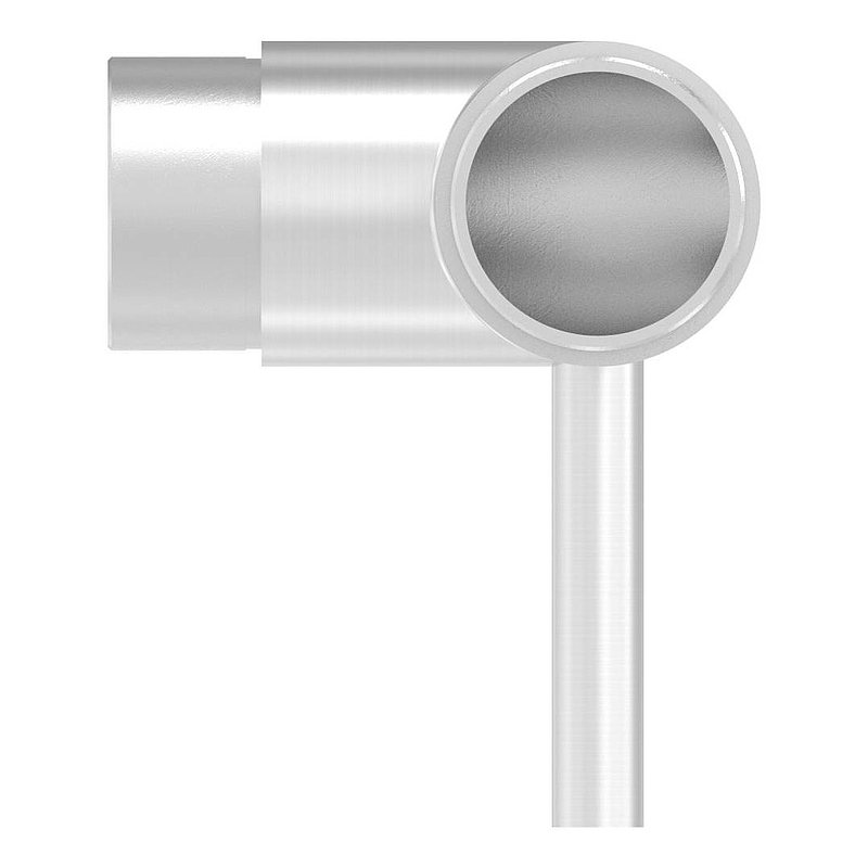 Plug-in corner with pin for tube 42.4x2.0mm, AISI304