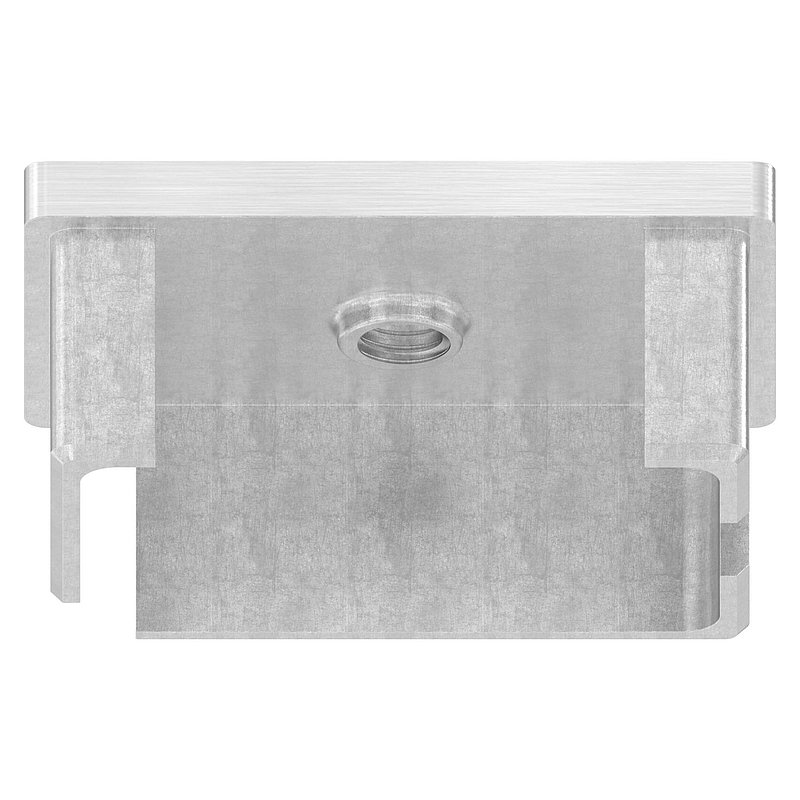 Capuchon à enfoncer, pour tube 60x40x2,0mm, avec taraudage M8, V2A