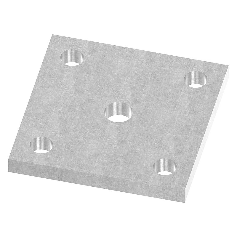 Plaque d'ancrage 100x100x10mm