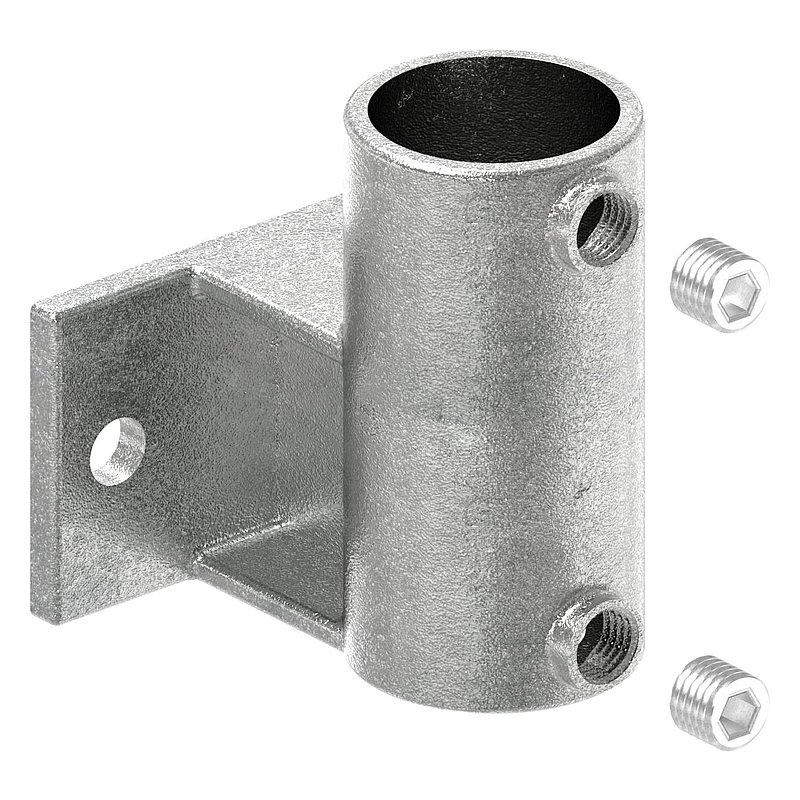 Wandhalter mit 2 Bohrungen, für Rohr Ø 48,3mm