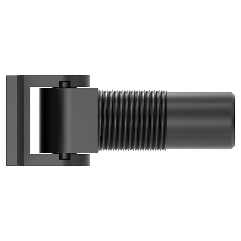 Door hinge 180° self-closing o. stop/+end track screwable