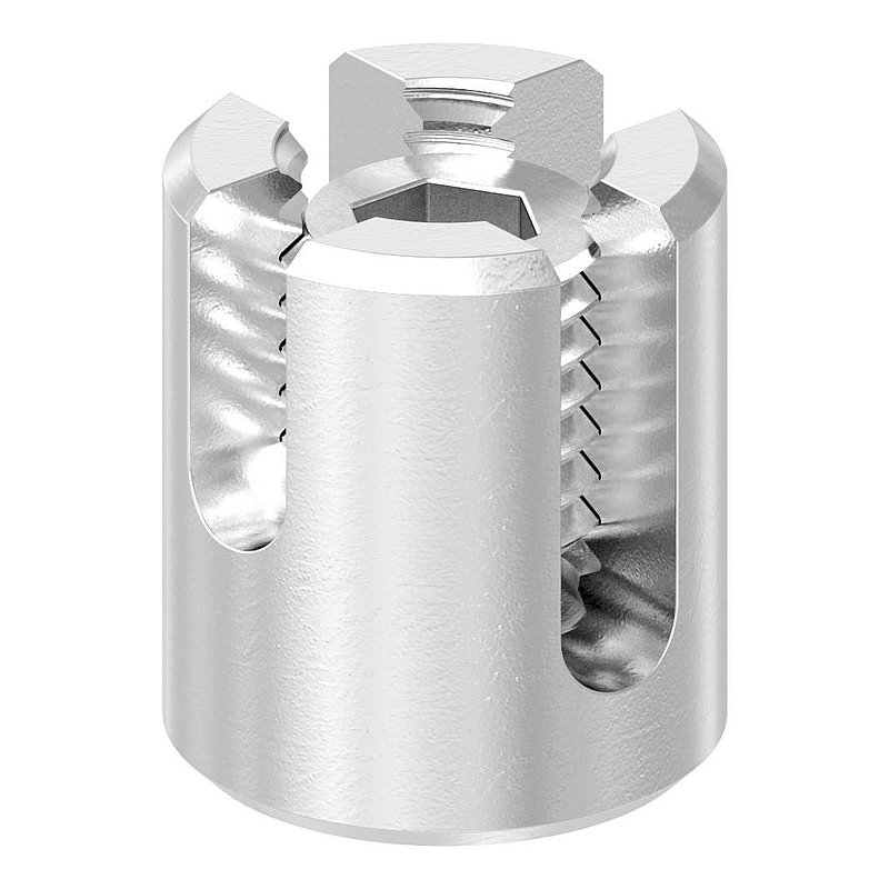 Kreuzklemme für Seil Ø 5mm, V4A