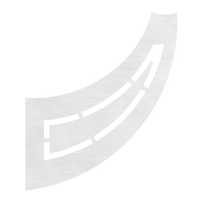 Handrail blade, 4mm thick, AISI304