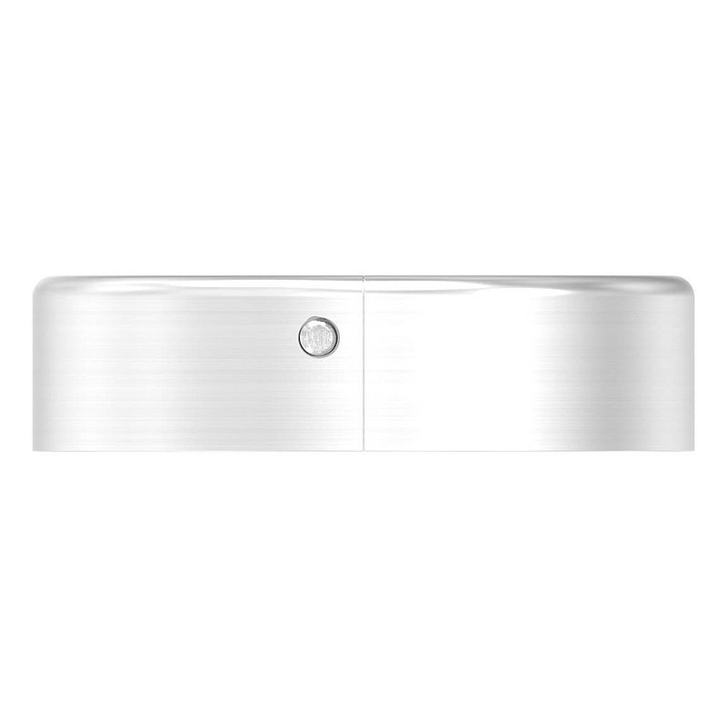 Rosace de recouvrement, 45x12mm, perçage Ø 12.5mm, en deux parties, V2A