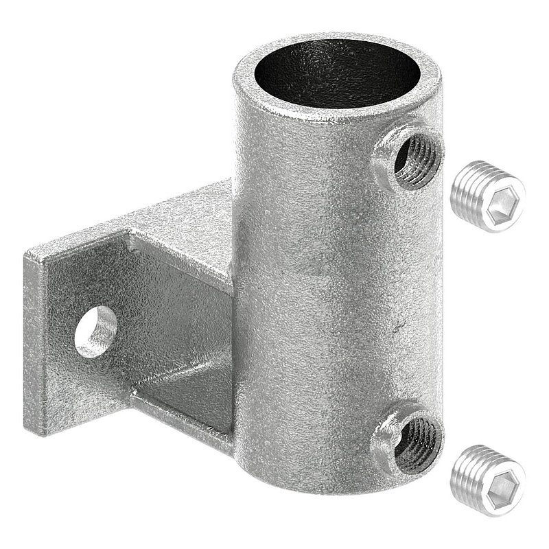 Support mural avec 2 trous de fixation, pour tube Ø 42,4mm