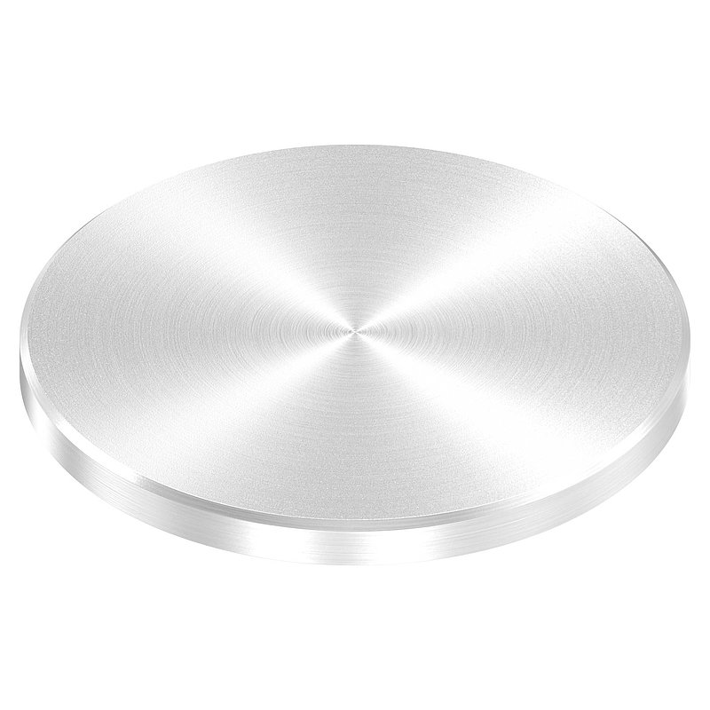 Ronde Ø 80x6mm, mit Rundschliff und Fase, V2A