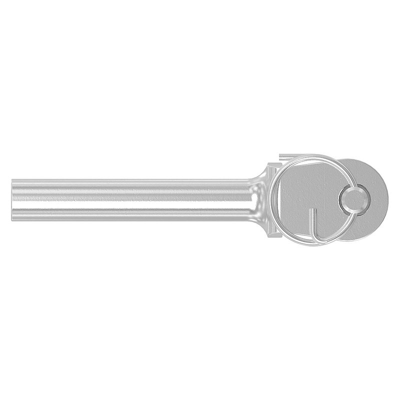 Gabelterminal mit Innengew. M4 links, V4A