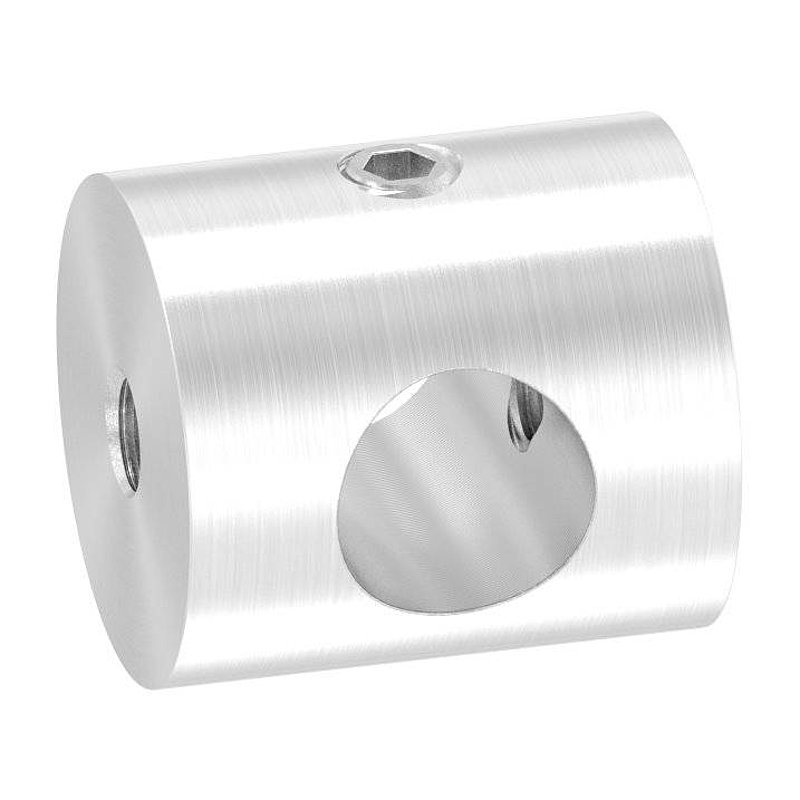 Support de lisse transversale (à monter entre deux fers plats) avec perçage Ø 10,2mm, V2A