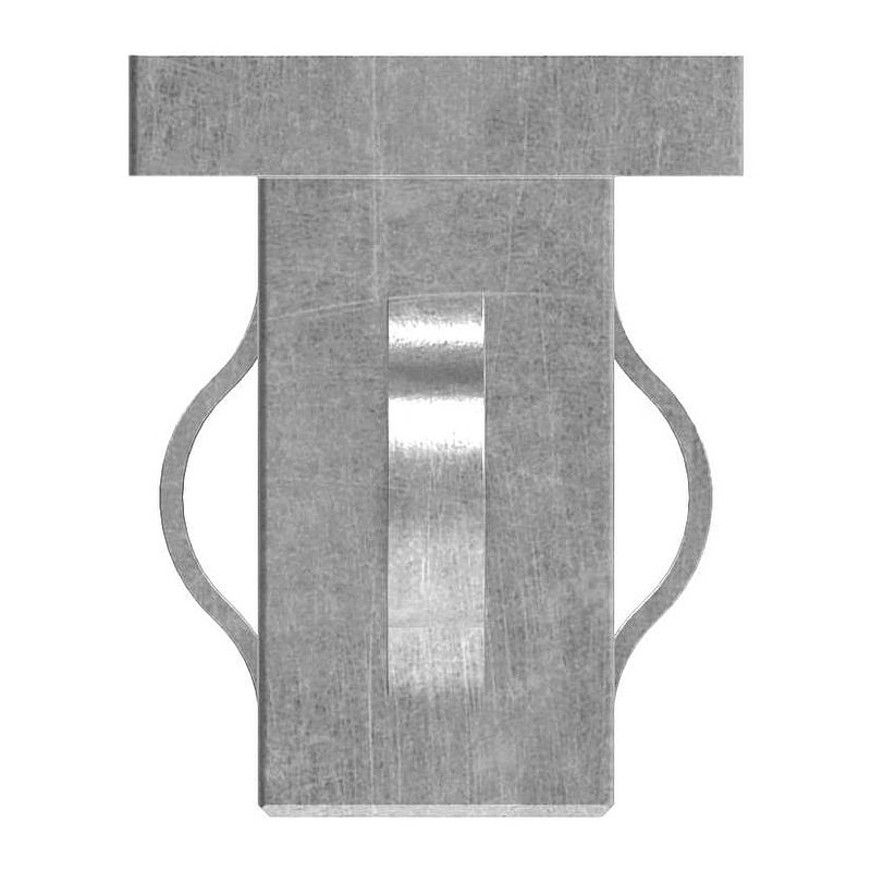 Stahleinschlagkappe, für Quadratrohr 25x25mm