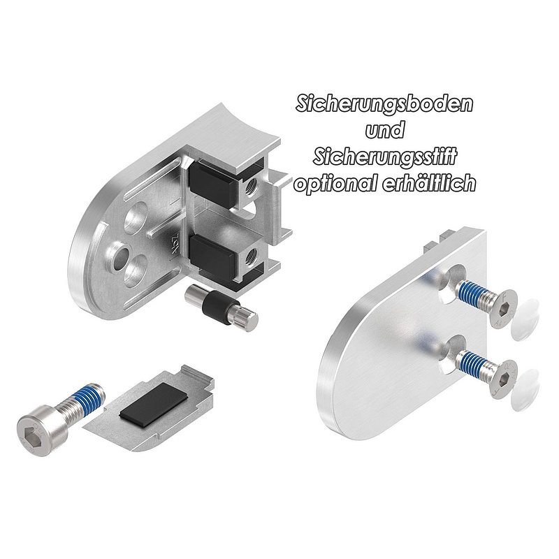 Glasklemme Mod. 38, Anschluss: 60,3mm, V4A