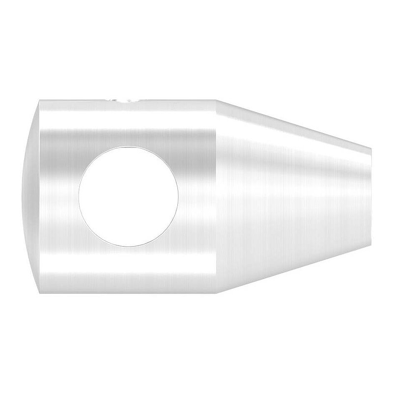 Support de lisse transversale avec taraudage M6, perçage Ø 10,2mm, V2A