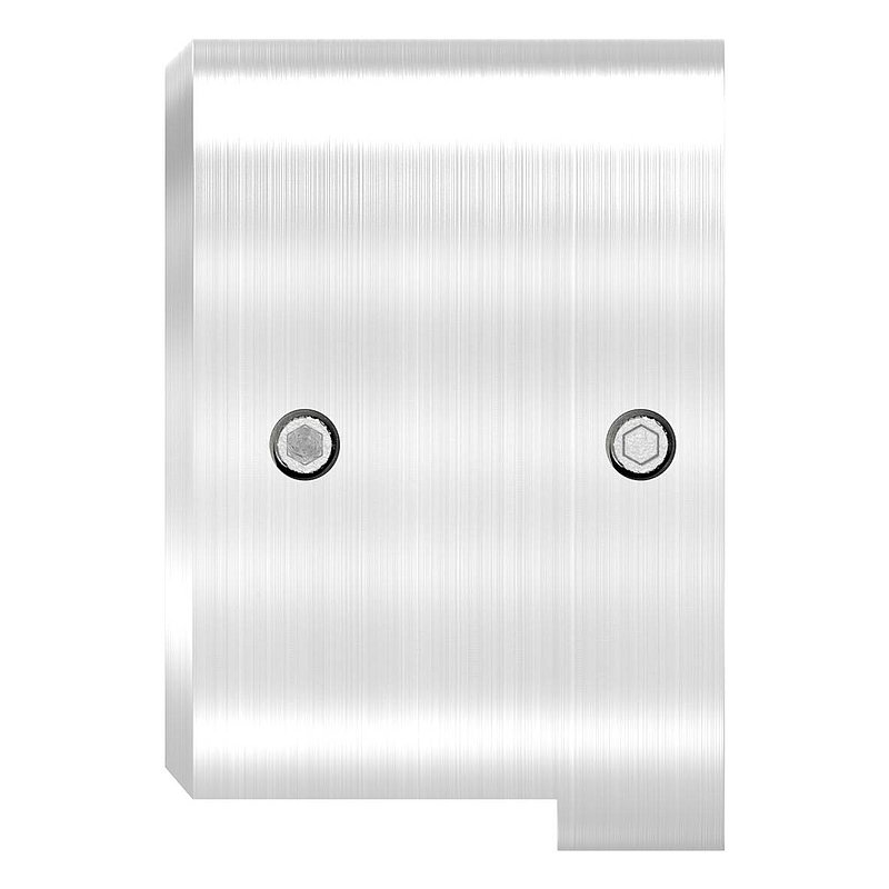 Wandbefestigung für Nutrohr 48,3mm, rechts, V4A