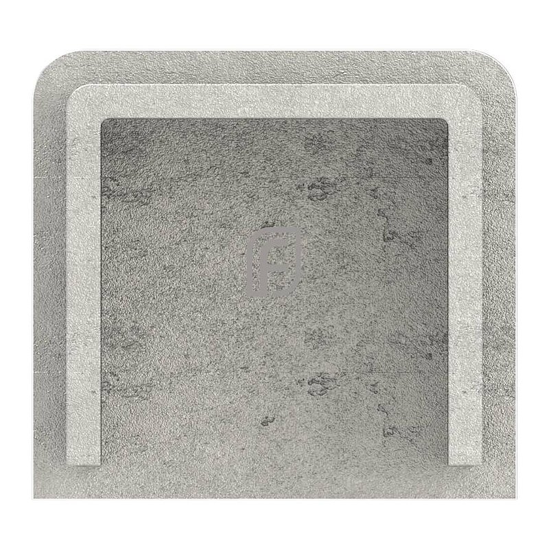 End cap for stainless steel U-profile 80530-XXX, AISI304