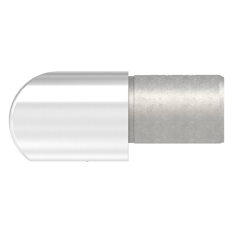 Eckbogen horizontal, für 42,4mm, V4A, Verlaufsecke