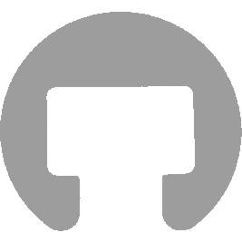 Plastic handrail Ø 40mm for 25x15mm, black