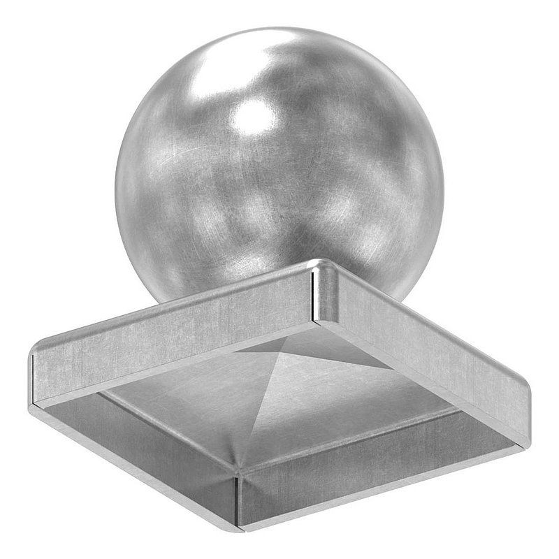 Capuchon 40x40mm avec boule creuse Ø40mm