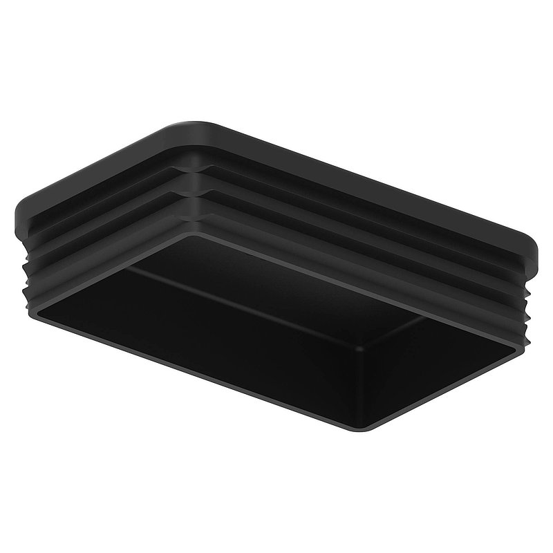 Bouchon plastique pour tube rectangulaire 80x50mm