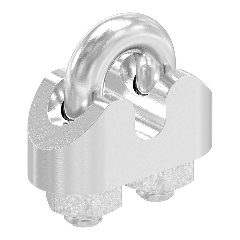 Serre-câble avec étrier pour câble 3mm, V4A