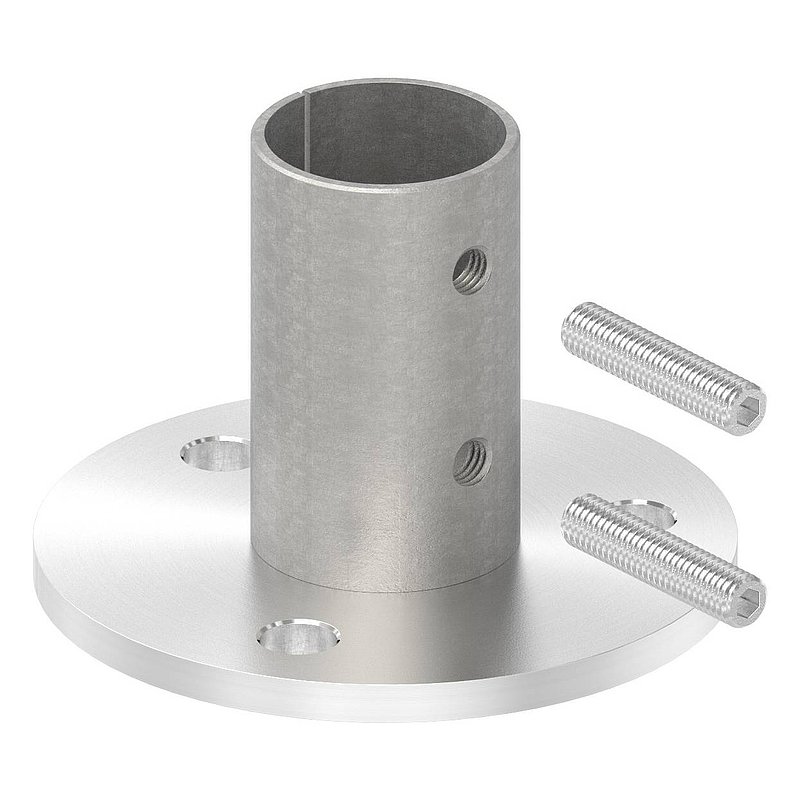Wand- und Bodenanker, für Rohr 42,4x2,0mm, V2A
