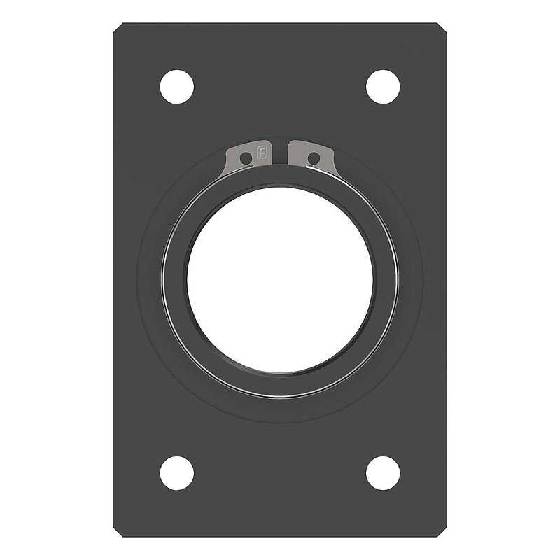 Square mounting plate 65x100mm