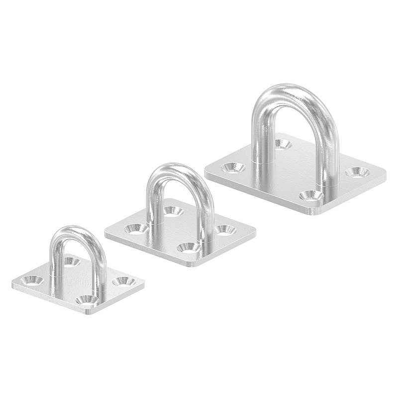 Fixing eyelet, round bar: 6mm, AISI316