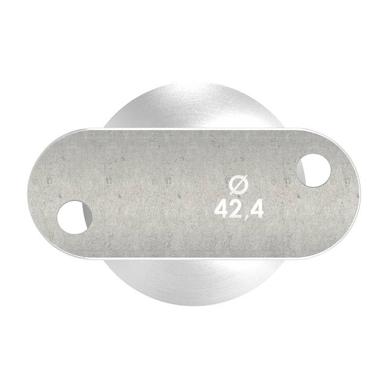 tube end plug 42,4x3,0mm with pin 14mm