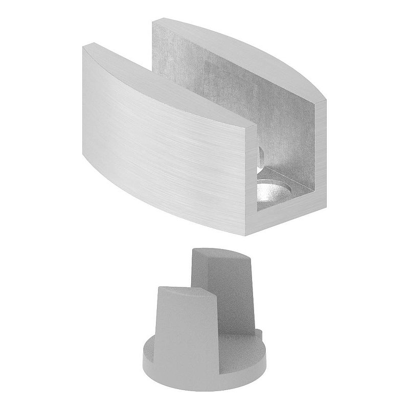 Bodenführung für Glasschiebetür, V2A