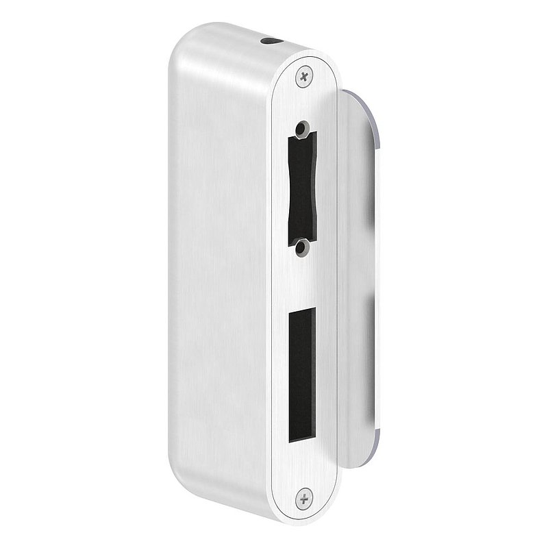Edelstahlgegenkasten abgerundet für Abstand 72mm, für Schloss # 59103-240,78.2x42.4x208.4mm, V2A
