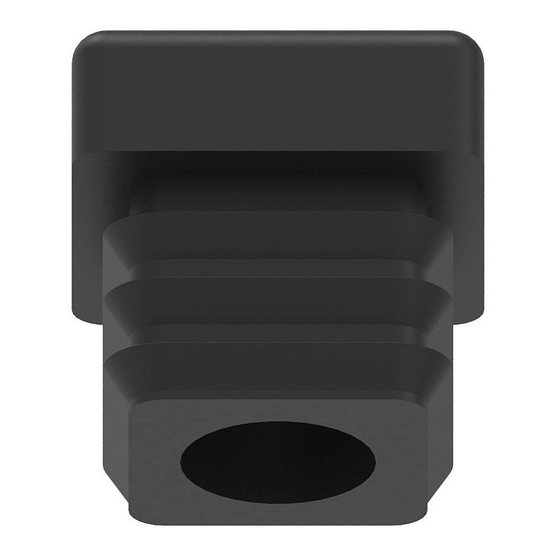 Bouchon plastique pour tube carré 20x20mm avec M8