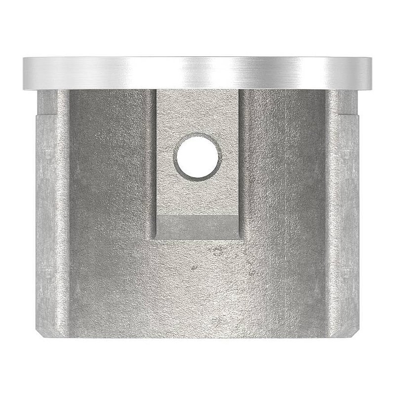 Embout, plat, pour tube à fond de gorge Ø 42,4mm, V4A