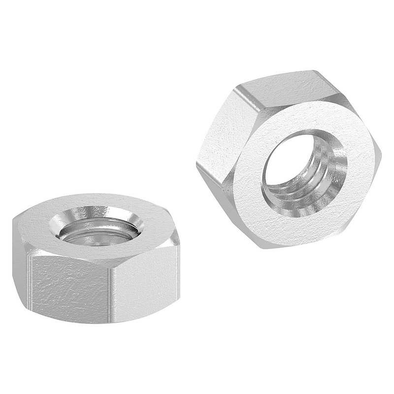 Hexagon nut M4 with left-hand thread, DIN 934, AISI304