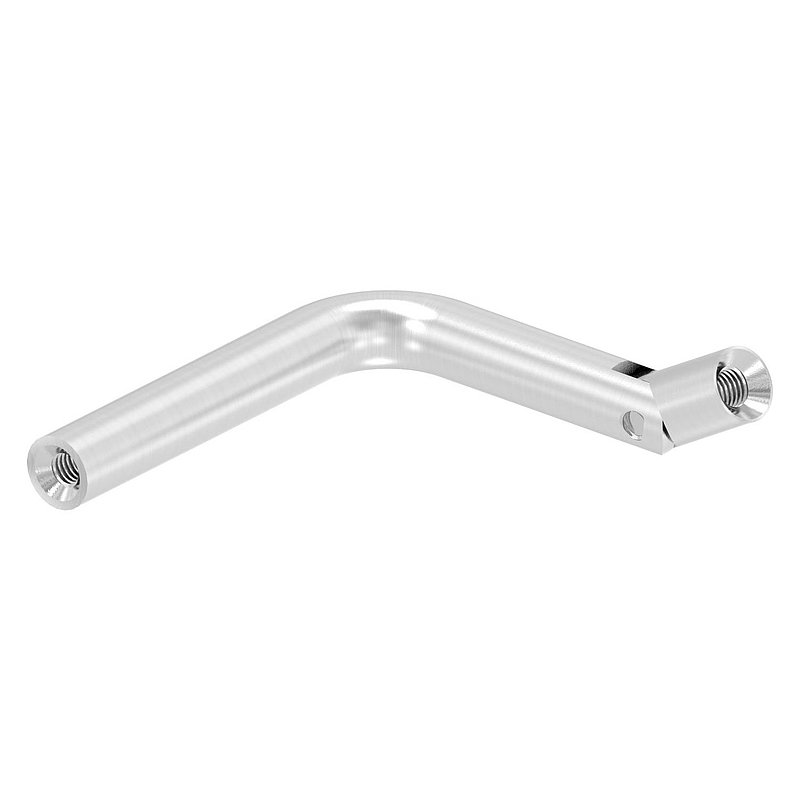 Bracket Ø 12mm, with joint, 90° bent, AISI304