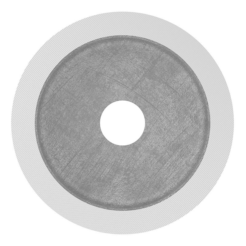 Unterteil Ø 52 mm, mit Durchgangsbohrung , t: 20mm, V2A