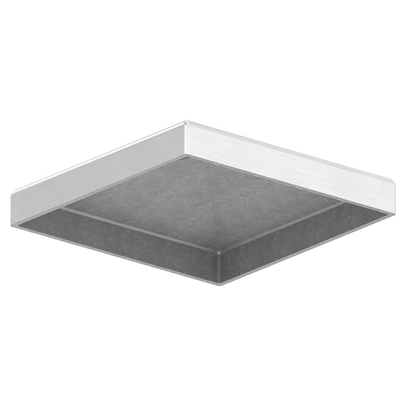 Chapeau pyramidal, pour tube carré 70x70mm, V2A