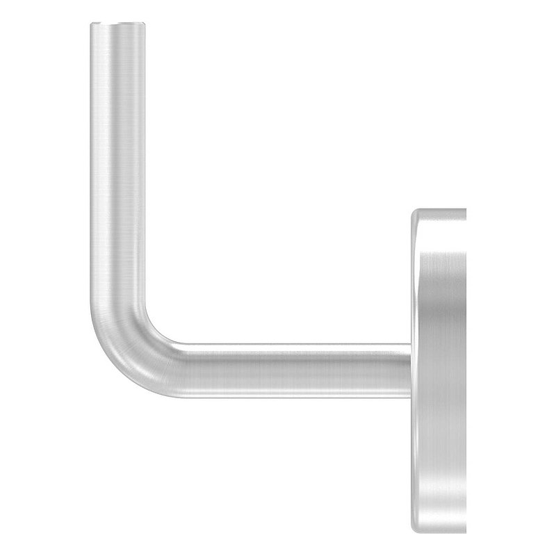 Handrail bracket for welding + cover rosette (round plate and bracket welded), AISI304