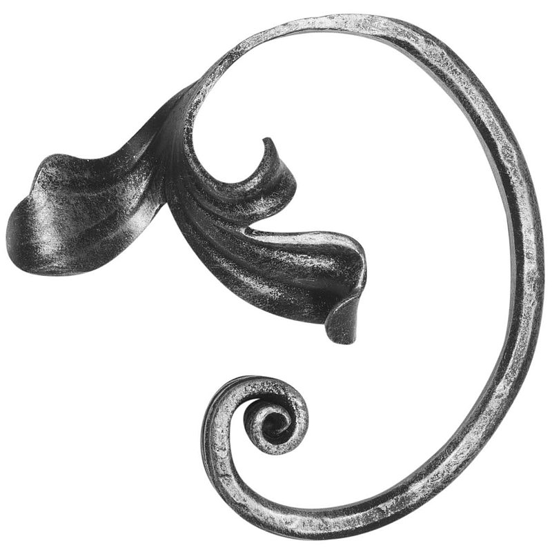 Volute en forme de C 16x8mm, 135x140mm, gauche