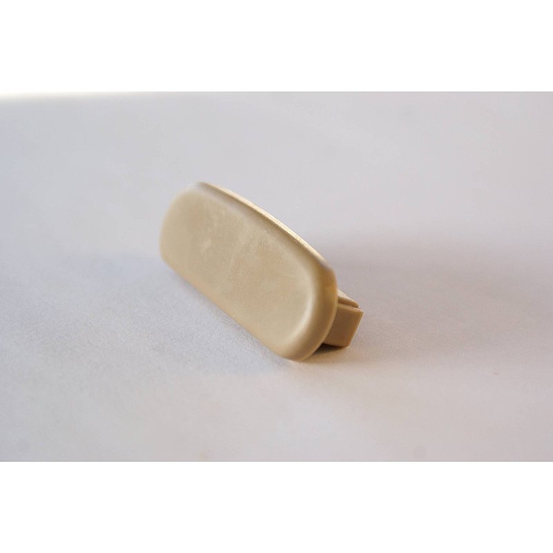 End cap for plastic handrail for 40x8mm, grey beige